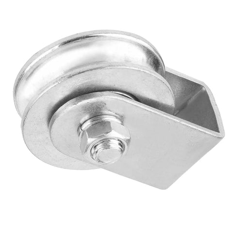 Heavy Duty Snatch Block Pulley Wheel For Wire Rope Lifting 0.3 Ton Capacity Single Rigging Block With Swivel Hoist For Lifting Plants Tools And Small Furniture To Elevated Spots, silver steel