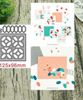 Quilt Top Die Set For Scrapbooking And Card Making, DIY Embossing Dies That Cut Through Cardstock, Paper, Vellum, And Foil