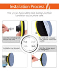 Installation process for 6 Inch Hook And Loop Sanding Discs Set With 80 Pcs Wet Dry Sandpaper Grits 1000 1500 2000 3000 And 2 Foam Pads