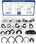 180 Pcs Snap Ring Set For Holes 4 To 20 Mm In 65Mn Spring Steel Phosphated Surface Retaining Rings Kit For DIYers