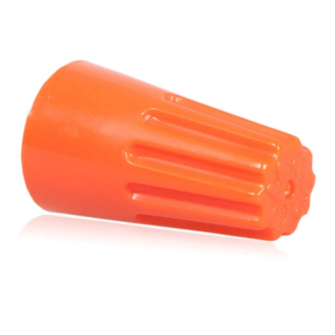 Orange Electrical Wire Connector Screw Terminal Kit 500 Pack Cone Shaped No Fuss Twist On UL Listed RoHS Compliant Great For Home Lighting Projects Accommodates Up To Four 16 AWG Wires And One 20 AWG