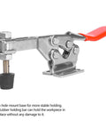 Quick Release Horizontal Toggle Clamp SUS304 Stainless Steel With 280 Kg Holding Capacity For Welding And Machining