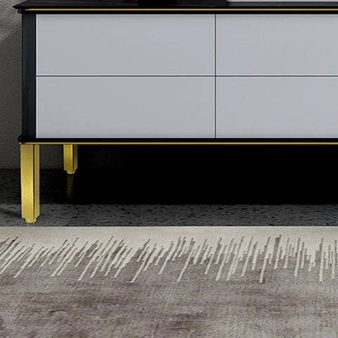 Brushed Gold Adjustable Furniture Legs Four Pack 300mm Aluminum Alloy Replacement Feet For Sofas Cabinets Tables Desks Nightstands