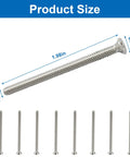 Built Like A Tank Cross Outlet Screws 6-32 X 2 Inch 304 Stainless Steel 30 Pack showing size dimensions and design details.