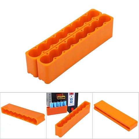 Top Grade 2PC Adjustable Battery Pack Spot Welding Clamps Made From High Heat Resistant Industrial Plastic, orange holder for battery packs.