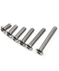 Stainless steel hex button head bolts from 900 Piece Stainless Steel Screw And Nut Kit With Washers For M3 And M5