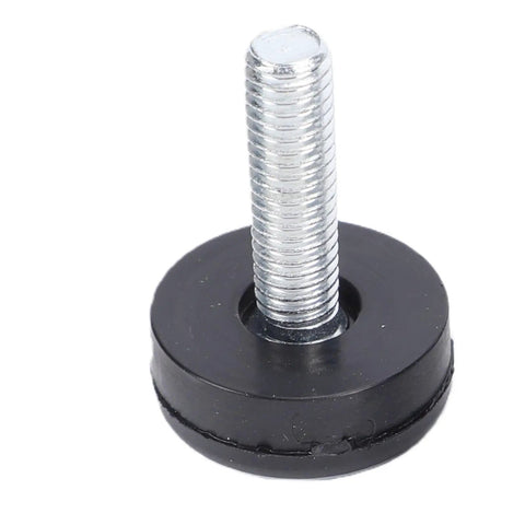Toss Your Furniture Around Like Butter With These PTFE Adjustable Furniture Leveler Feet M6 Thread Antislip Glides Chair Sliders featuring black base and threaded metal stem.