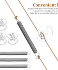 Universal Rv Pleated Shade Repair Kit With Heavy Duty Cord Hold Downs And Tension Springs For Camper Window Blinds Hassle Free Diy Restringing Refresh, includes cord clips and springs.