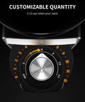Kidisle Conical Burr Coffee Grinder With 35 Precision Settings Anti Static Design For Espresso Drip And French Press showing customizable quantity dial.