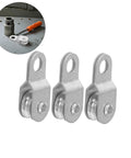 12 Pack 6mm Wire Rope Bearing Pulley Blocks With Swivel Rollers For Outdoor Cable Guide Pulleys For Lifting And Load Movement In Workshop Garage And Adventure Gear, silver pulleys