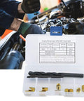 12 Piece Thread Repair Kit M6x1 Self Thread Inserts With Drill Bit And Installation Tool For Damaged Threads No Tap Needed Quick Fix For Bad Threads And Solid Screw Retention, open case