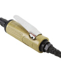 Tough As Nails Air Powered Die Grinder Cranking Out A Snappy 25000 RPM With Secure 3mm Plus 6mm Collets, side view with lever.