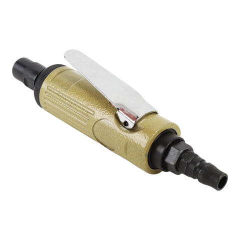Knockout High Octane Pneumatic Die Grinder With Six Millimeter Collet System air inlet attachment showcasing durable alloy steel design.
