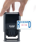 Self Inking Date Stamp Prints Bold Red Dates And Crisp Blue Text To Keep Office Files And Invoicing Totally Streamlined So You Never Have To Sweat Paperwork Again.