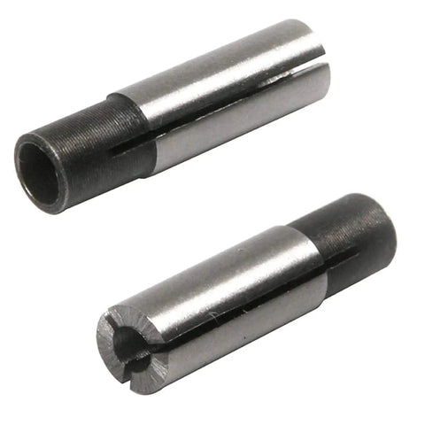 Five-Piece 1/4 to 1/8 Inch Collet Chuck Driver Adapters For CNC Engraving Machines ER Collet Conversion Kit, close-up view