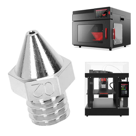 Straight Up Heavy Duty Hardened Alloy 3D Printer Nozzle 0.2mm Nickel Plated Hot End Tip Replacement Builds Different With Zero Leaks Or Clogs Fits Pro2 Pro3 E2 Premium Quality Filament Flow For Reliable Long Prints