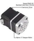 Harmonic Drive High Precision Strain Wave Gear Reducer Rotary Actuators For Industrial Robots Motor Kit, 0.70Nm, Nema 17 Motor