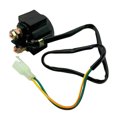 6 Pin AC CDI Box With Ignition Coil 2x A7TC Spark Plugs 4 Pin Voltage Regulator Rectifier Solenoid Relay, black, for scooters and bikes.