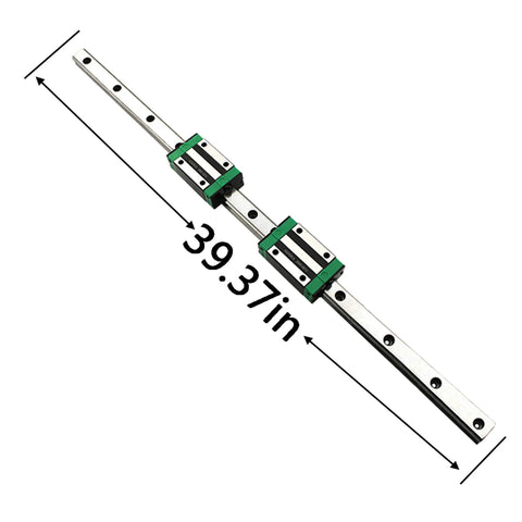 2 Pack 1000mm HGR20 Linear Rails With 4 HGH20CA Carriage Blocks CNC Kit Plug And Play For DIY CNC Routers Lathes And Milling Machines