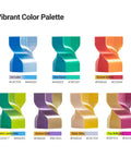 Vibrant color palette showcasing Premium Silk PLA 3D Printer Filament 1.75Mm 2.2 Pound Spool in various hues.