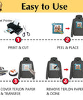 Dark T Shirt Heat Transfer Paper For Printable Iron On Vinyl On Thick Fabrics 20 Sheets 8 By 11 2 Point 0 for hoodies instructions