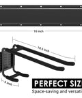 Dimensions of 9 Piece Garage Slatwall Hook Kit With 6 Double Utility Hooks And 3 Mounting Plates, Extra Heavy Duty Tool Hanger For Slat Walls
