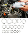 Ultimate 450Piece Aluminum Oil Drain Gasket Kit With 18 Sizes From 6mm To 24mm For Any Vehicle Maintenance Job And Superior Wear Resistant Seals You Can Trust, aluminum crush washers