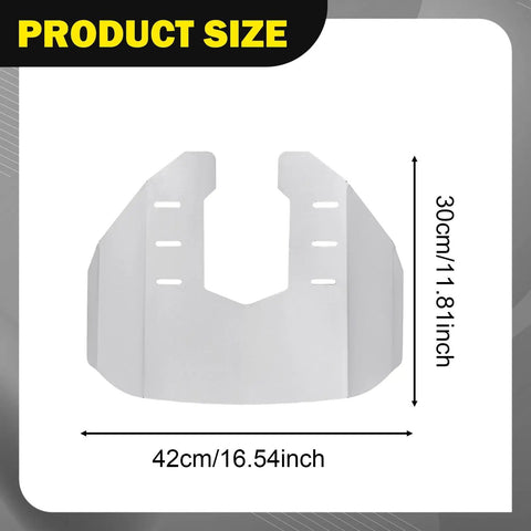 Hydrofoil Stabilizer Fin for Outdrive Motors 40 to 350HP on Inflatable Boats Stainless Steel Build DIY Easy Install Saltwater Ready size illustration