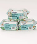 Coconut Flushable Wipes 3 Pack 96 Wipes Per Pack Gentle Soft Plant Based Fibers Hypoallergenic Free From Alcohol Parabens Phenoxyethanol Scented Fresh For Everyday Refreshing On The Go, Equate coconut wipe packs