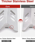 Comparison of 1mm thick heat tent vs 0.7mm in Heat Shields And Heat Tent Replacement Parts Pack For Dyna Glo DGF493BNP Grills.