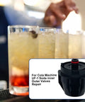 4 Pack UF1 Nozzle And Diffuser Assembly For Carbonation Boost In Beverage Makers Quick Response Nozzle Set For Home Soda Systems Matte Black Finish Elevates Syrup And Carbonated Water Mixing For Rich Flavor And Bubbles., matte black UF-1 soda inner and outer valve repair part