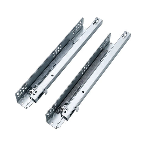 Thickened Hidden Rail Drawer Slides With Mute Buffer And Spring Rebound Bottom, 2 Pack For 14 Inch Drawers, Smooth Quiet Operation, Easy Install