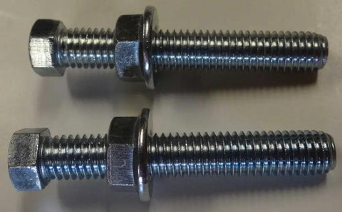 Close-up of factory spec flange bolts from 250 Piece Bolt Fasteners Kit For TTR Series Motorcycles With Factory Spec Flange Bolts And Nuts Sprocket Bolts Cotter Pins Washers OEM Type Fasteners And Heat Treated 8.8 And 10.9 Grade Hardware