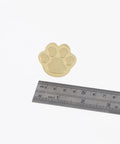 4 Pack Gold Paw Print Cabinet Knobs and Drawer Pulls Super Cute Claw Shape Zinc Alloy Handles with Screws on white background
