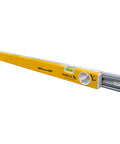 Extendable 36 Inch Level With Locking Design And Continuous Marking Edge Type 80T, rugged aluminum construction, yellow casing