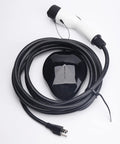 Portable Level One EV Charger With Twenty Five Foot Cord And 110 Volt Nema Socket For Hassle Free Home Charging Station Compatible With Sae J1772 Electric Cars Ready To Roll with charging plug and cable.