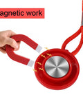Two Pack Universal Treadmill Magnet Safety Key With Clip And Emergency Stop Replacement For Most Running Machines In Black And Red Durable Plastic Magnet Keys Convenient Backup For Quick Stop featuring red magnet interaction.
