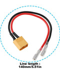 XT60 Male To 4mm Bullet Female Power Cable 14cm 18AWG Durable RC Battery Lead For Heng Long 1/16 Tanks And Other RC Models