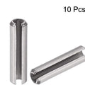 Slotted Spring Pin M5 x 30mm 304 Stainless Steel Roll Pin Dowel Pin Plain Finish Axial Slotted With Chamfered Ends For Precise Positioning Durable Fasteners 10 Pack