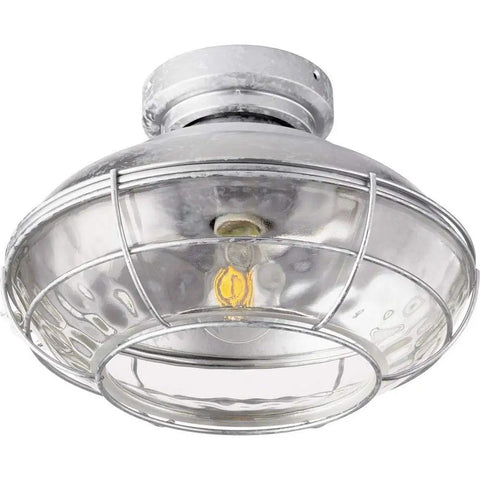 Windmill Large Hudson LED Ceiling Fan Light Kit With Galvanized Finish In Pewter Nickel Silver For Restoration Style Damp Rated Indoor Decor Upgrade Your Pad Today