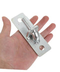 Close-up of a heavy duty wall mount gate hinge from the Extra Heavy Duty Wall Mount Fence Gate Hinge Set For Barn And Wood Doors Built Like A Tank Super Strong Rural Storage Gate Hardware Four Piece Kit.