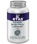 Silicone Brake Grease Lubricant For Calipers Pad Pins And Parts With Brush Synthetic Ceramic Formula, 8 oz bottle front view.