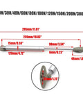 Rotating Concealed Hinge Fittings For Cabinets And Wood Furniture, 20 To 300N Hydraulic Door Lift Support with measurements