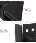 Close-up of Heavy Duty Adjustable Invisible Door Hinges Black 5-Inch showcasing durability and ease of use.