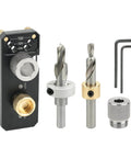 Rugged Aluminum Drill Guide For Frame Assemblies And Cabinet Joinery, Straight Bore Hole Positioner With Scale, Precision Drilling Jig