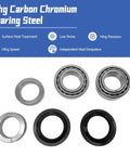 Rear Axle Bearing Oil Seal Kit Fits Nissan Titan 2004-2007, Frontier 2005-2017, Xterra 2006-2015, 2 Pack, steel seals and rings