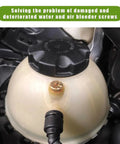 Solid Brass Radiator Coolant Air Bleeder Screw With Quality Rubber O Ring For BMW X1 And X3 installed on expansion tank.