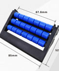 4 Pack 85mm Wide A Shaped Conveyor Plastic Chain Plate Ball Transfer Plate White For Smooth Line Transfer On Belt And Roller Conveyors In Industrial Settings And Easy Assembly showing dimensions