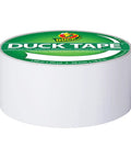 Front view of White Duct Tape Roll 1.88 Inch By 20 Yards Heavy Duty For Repairs Crafting And Temporary Floor Marking Removable Cleanly Up To Three Weeks