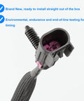 Coolant temperature sensor 213-4233 with purple connector and black braided harness